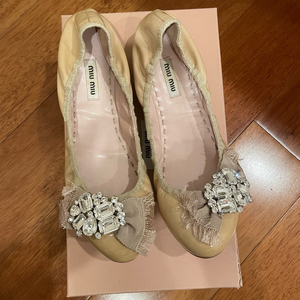 Miu Miu Blush Pink Flats